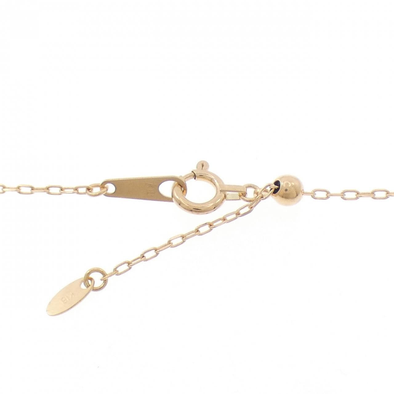 K18PG カラーストーン ネックレス