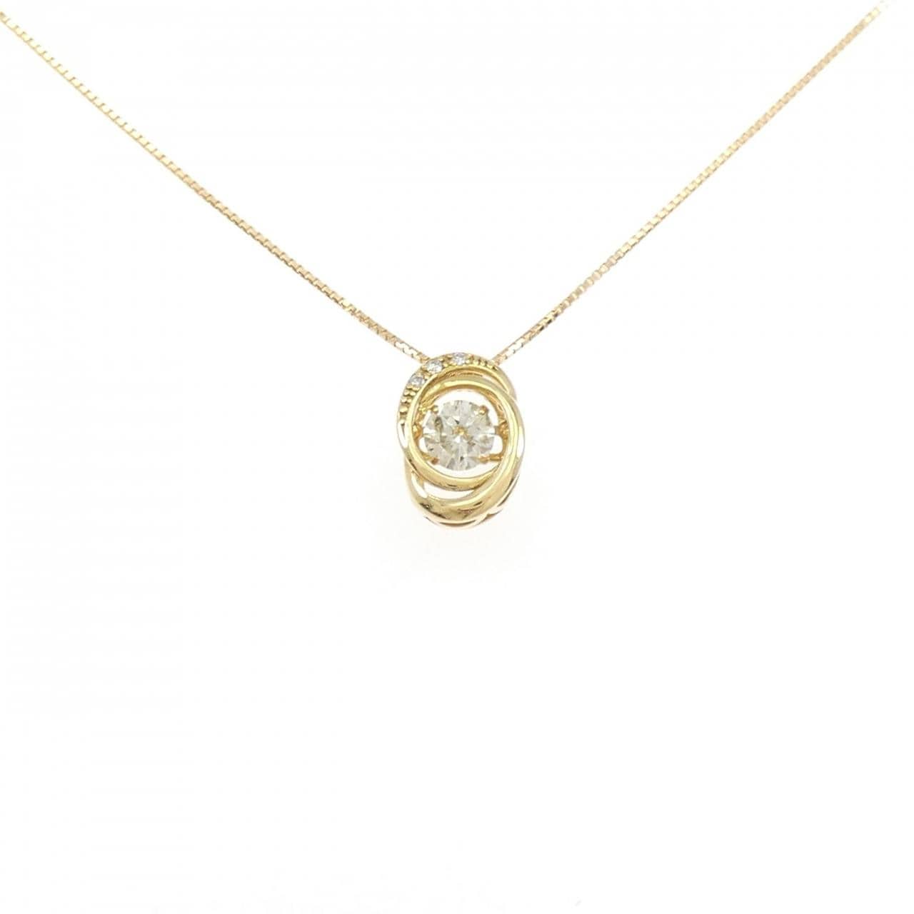 K18YG ダイヤモンド ネックレス 0.35CT