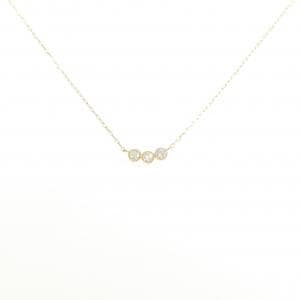 【リメイク】K18YG ダイヤモンド ネックレス 0.20CT