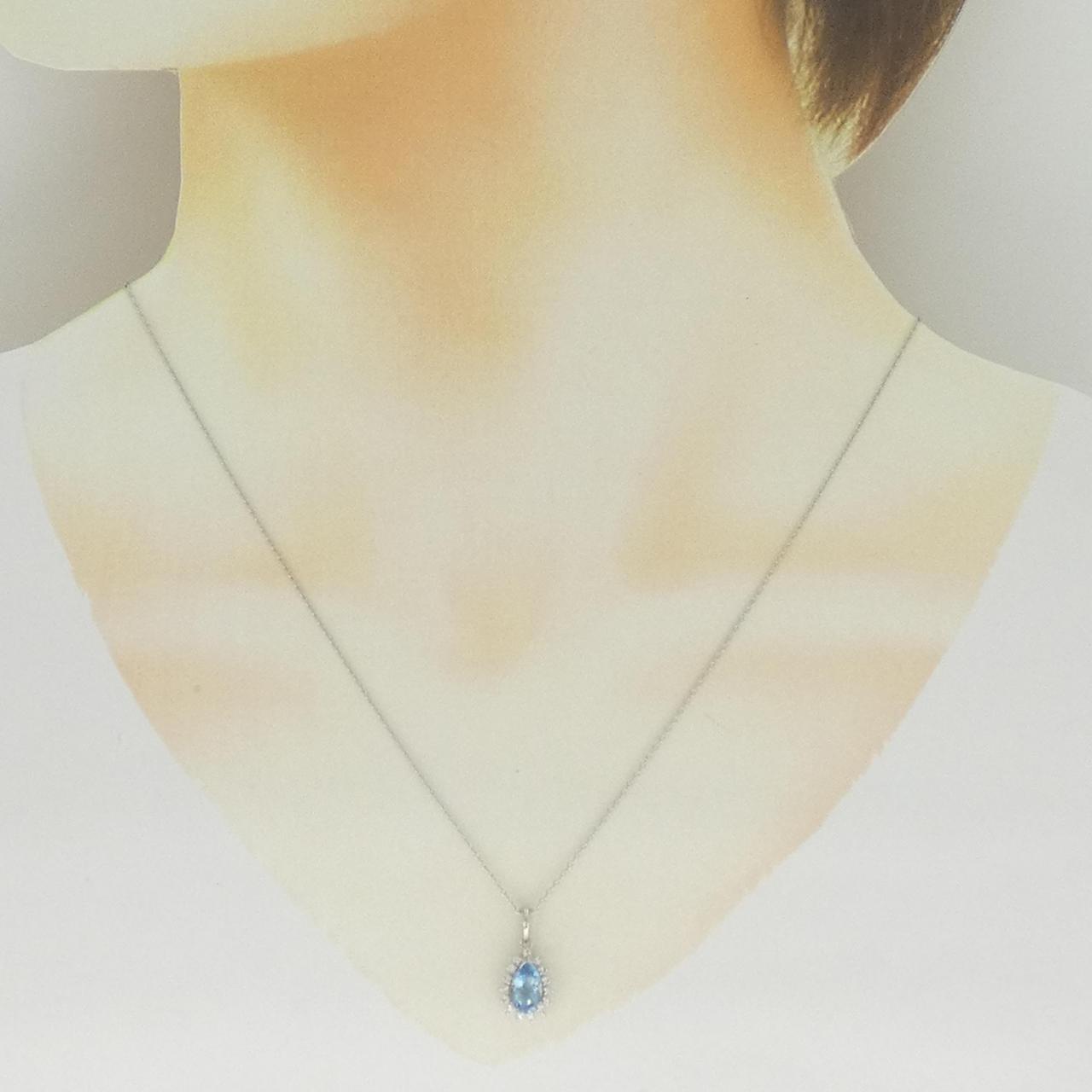 PT900/PT850 アクアマリン ネックレス 0.85CT