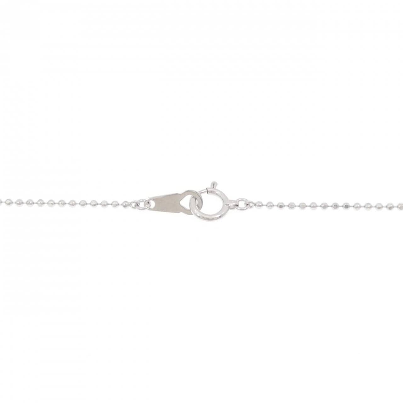 K18WG クロス ダイヤモンド ネックレス 0.72CT