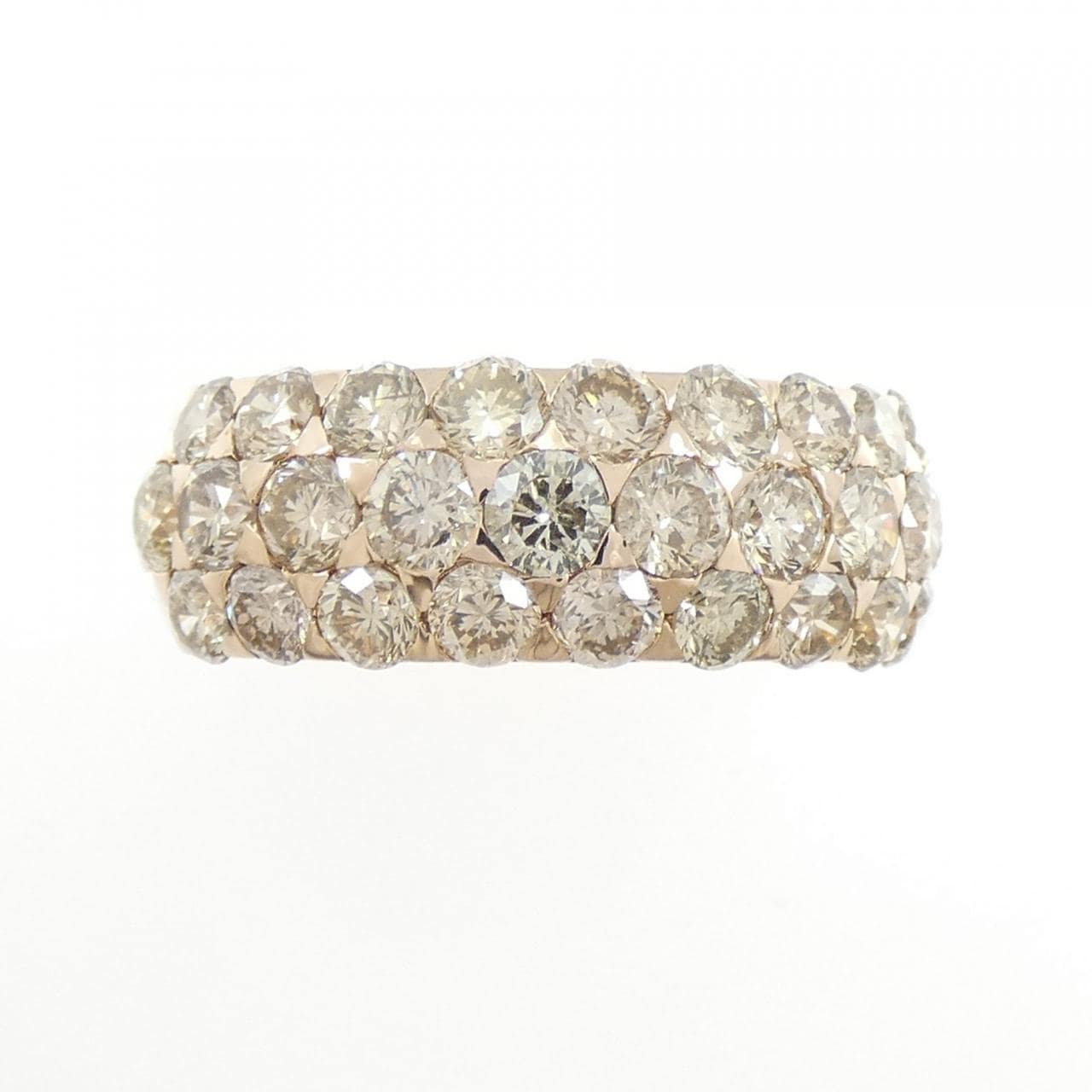 K18PG ダイヤモンド リング 2.82CT
