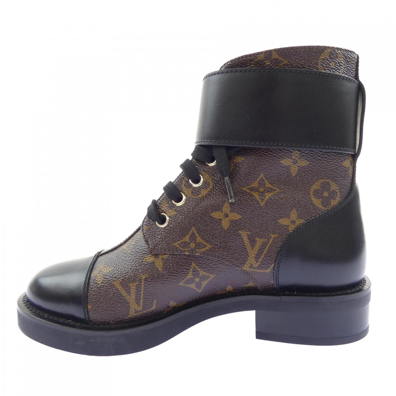 ルイヴィトン LOUIS VUITTON パテントモノグラム キャンバス ワンダーランドライン ブーツ