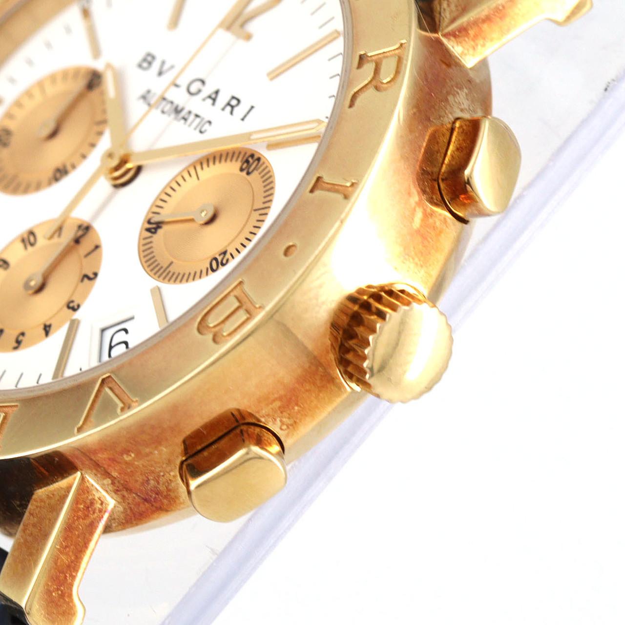寶BVLGARI BVLGARI BVLGARI碼錶 黃金 BB38GLCH 黃金自動上弦