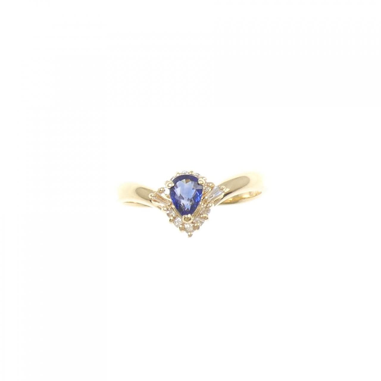 K18YG サファイヤ リング 0.23CT