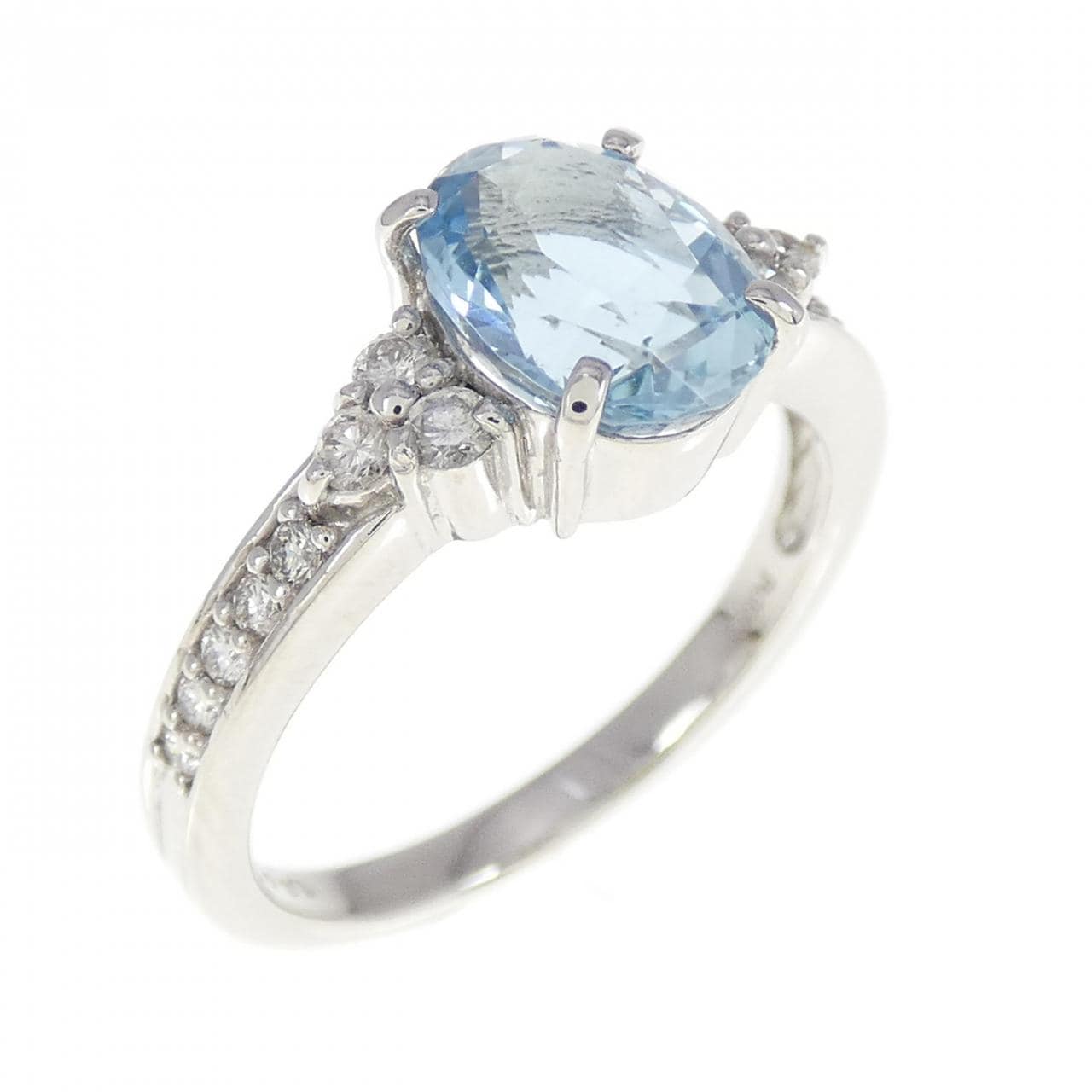 【リメイク】PT アクアマリン リング 1.39CT