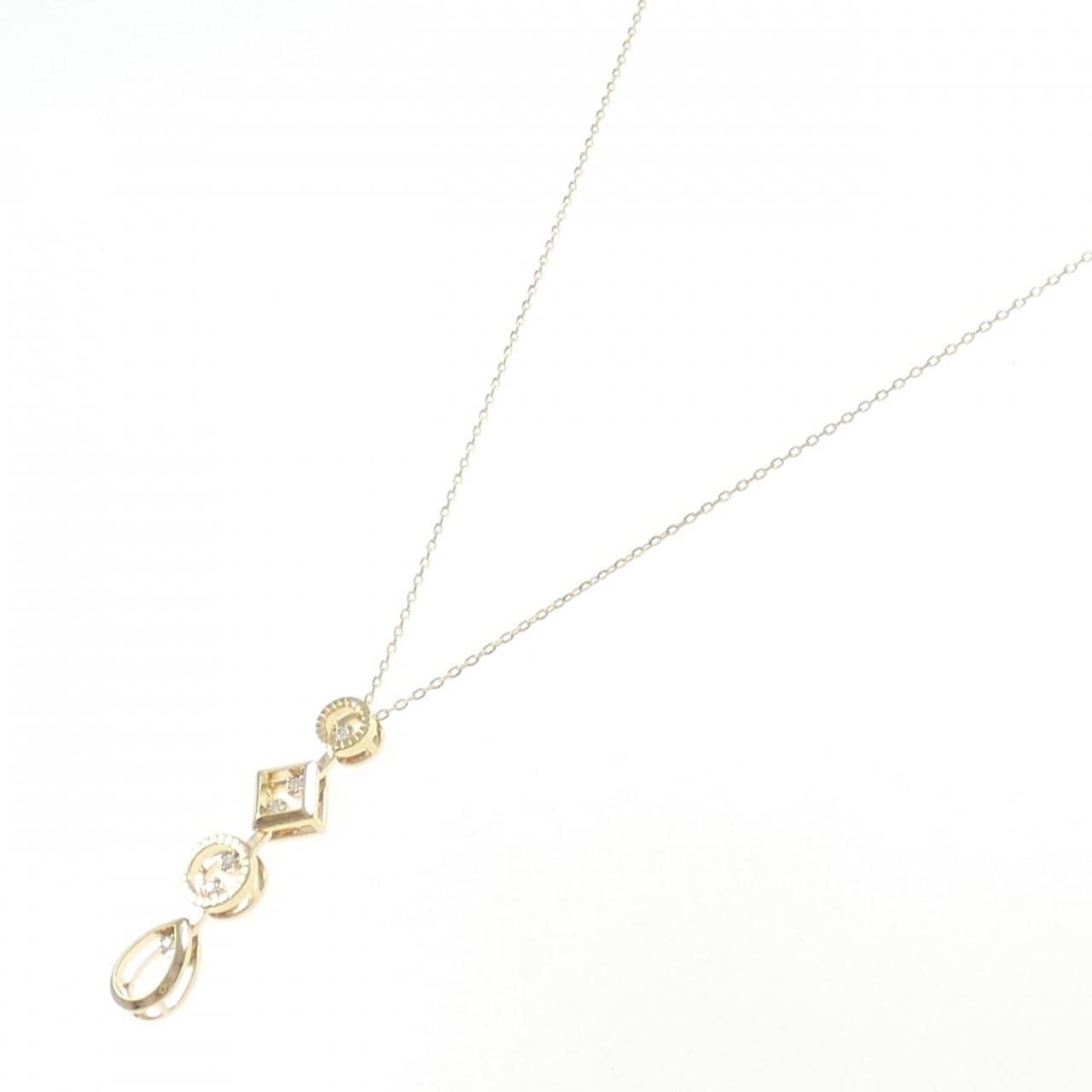 【新品】K18YG ダイヤモンド ネックレス 0.03CT