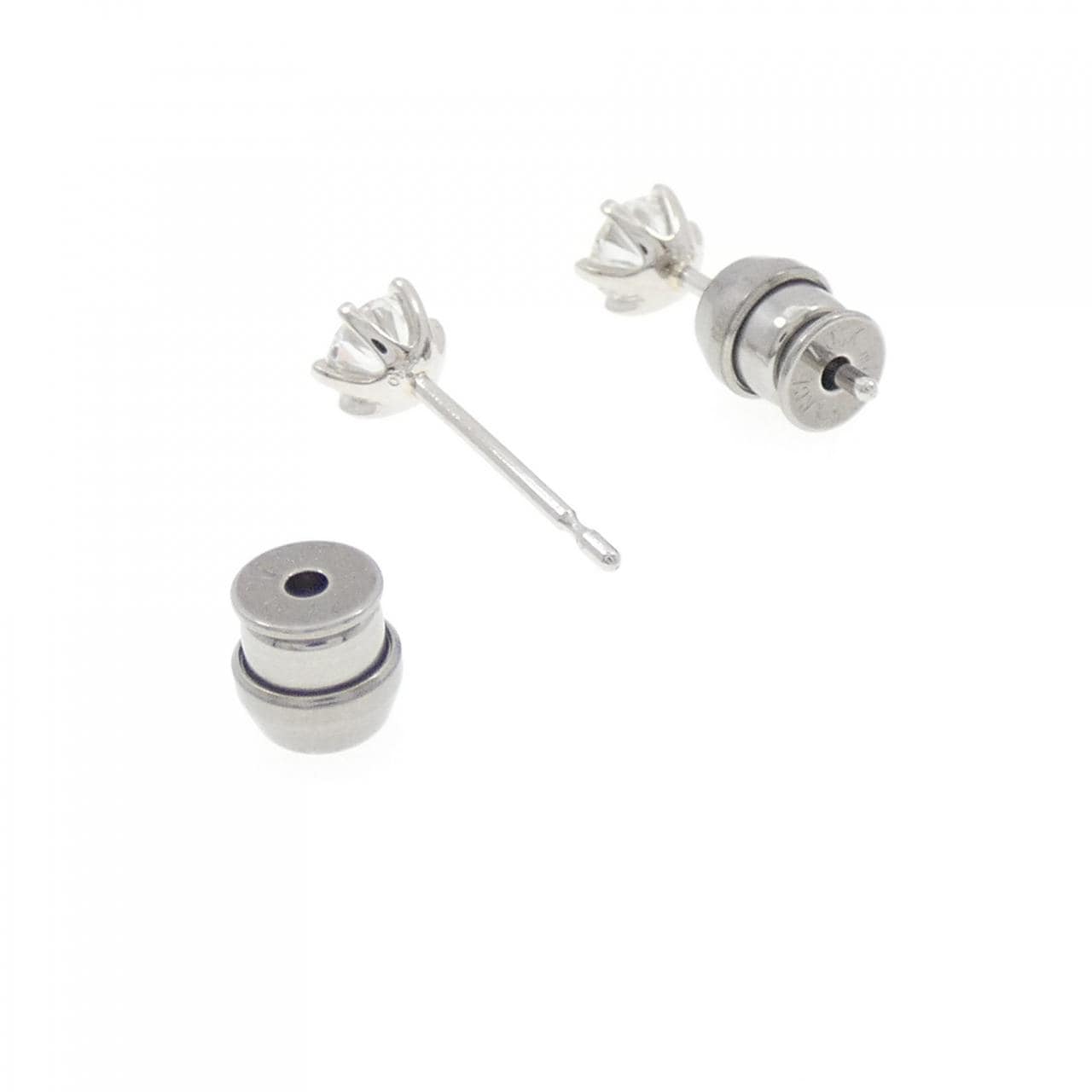 【リメイク】PT900/ST ダイヤモンド ピアス 0.232CT 0.240CT E-F VS2 EXT H&C