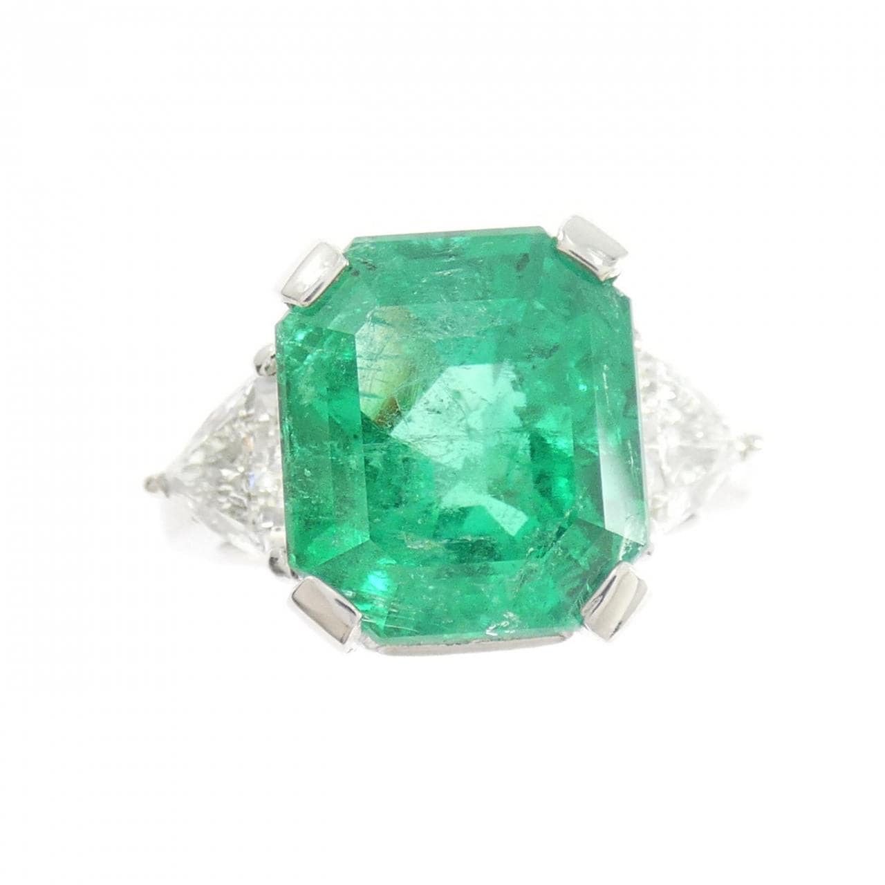 PT900 エメラルド リング 6.17CT コロンビア産