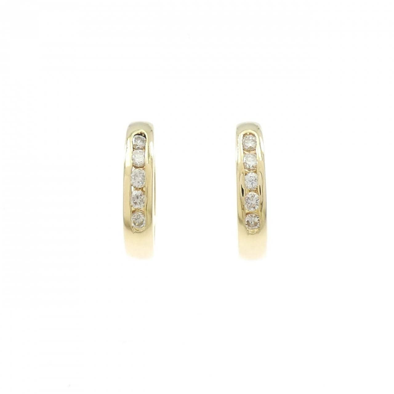 K18YG ダイヤモンド ピアス 0.30CT