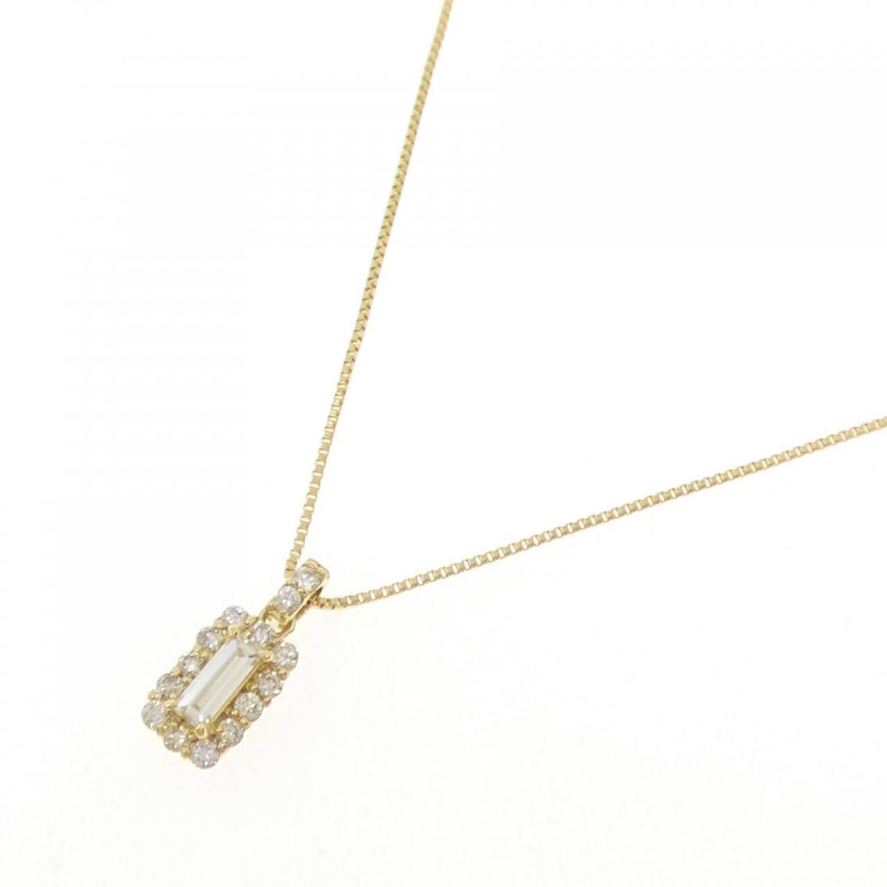 K18YG ダイヤモンド ネックレス 0.22CT