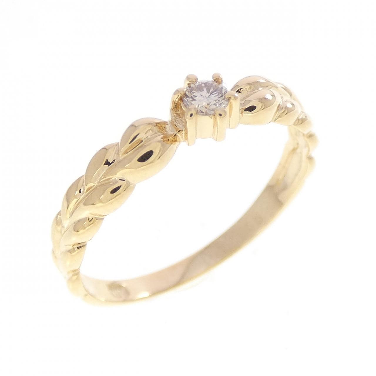 K18YG ダイヤモンド リング 0.06CT