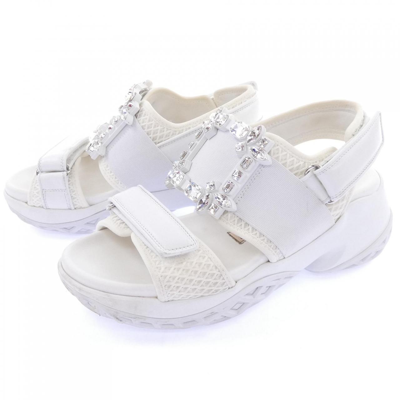 ロジェヴィヴィエ ROGER VIVIER ヴィヴ ラン ストラス バックル サンダル