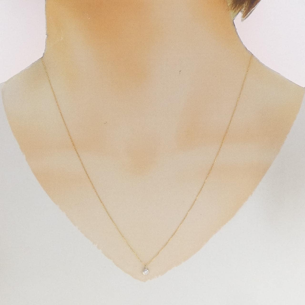 PT900/K18YG ダイヤモンド ネックレス 0.05CT