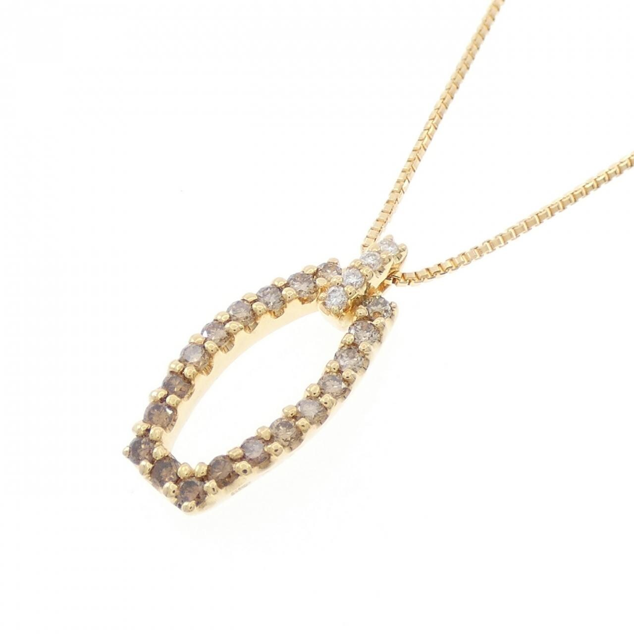 K18YG ダイヤモンド ネックレス 0.30CT