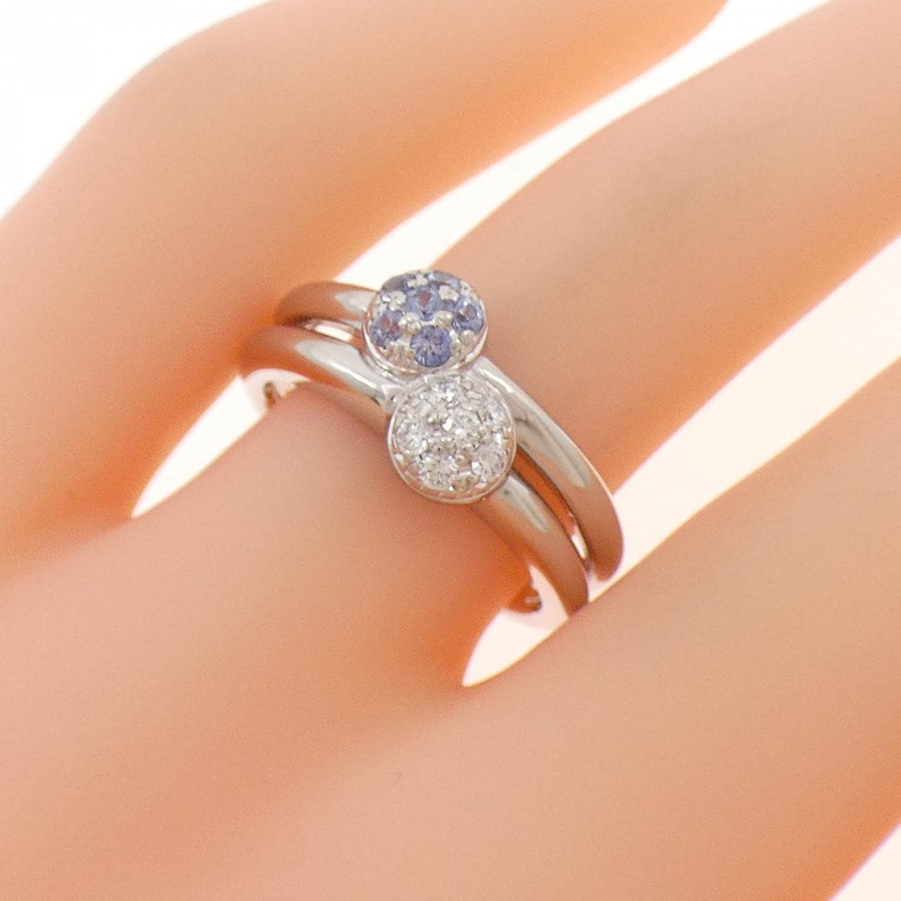 PT900 サファイヤ リング 0.16CT