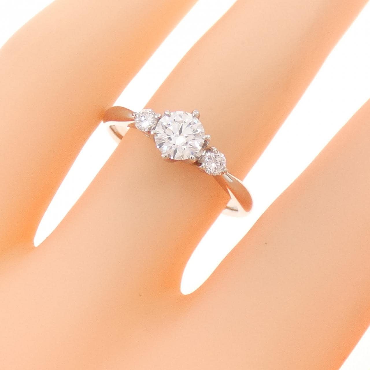 PT900 ダイヤモンド リング 0.430CT D VVS2 VG