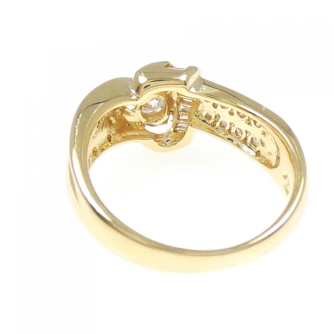 K18YG/PT900/K18PG ダイヤモンド リング 0.50CT