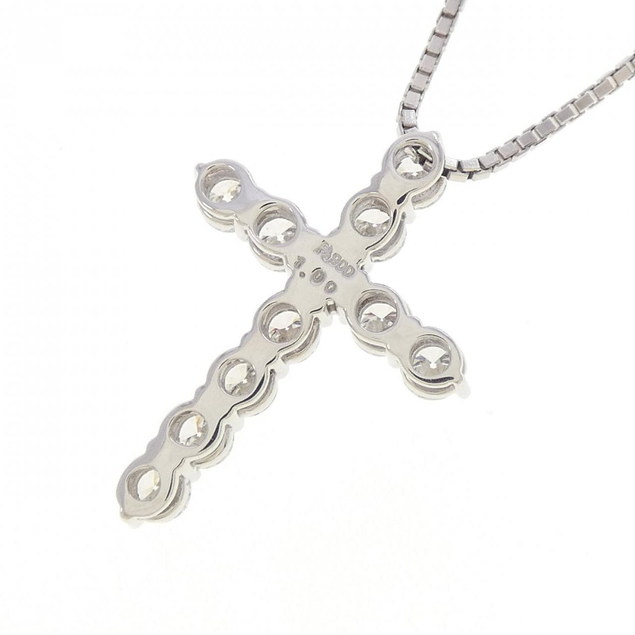 PT900/PT850 クロス ダイヤモンド ネックレス 1.00CT