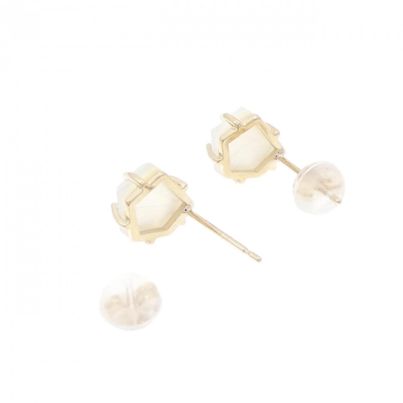 [新品] K10YG 珍珠母贝耳环