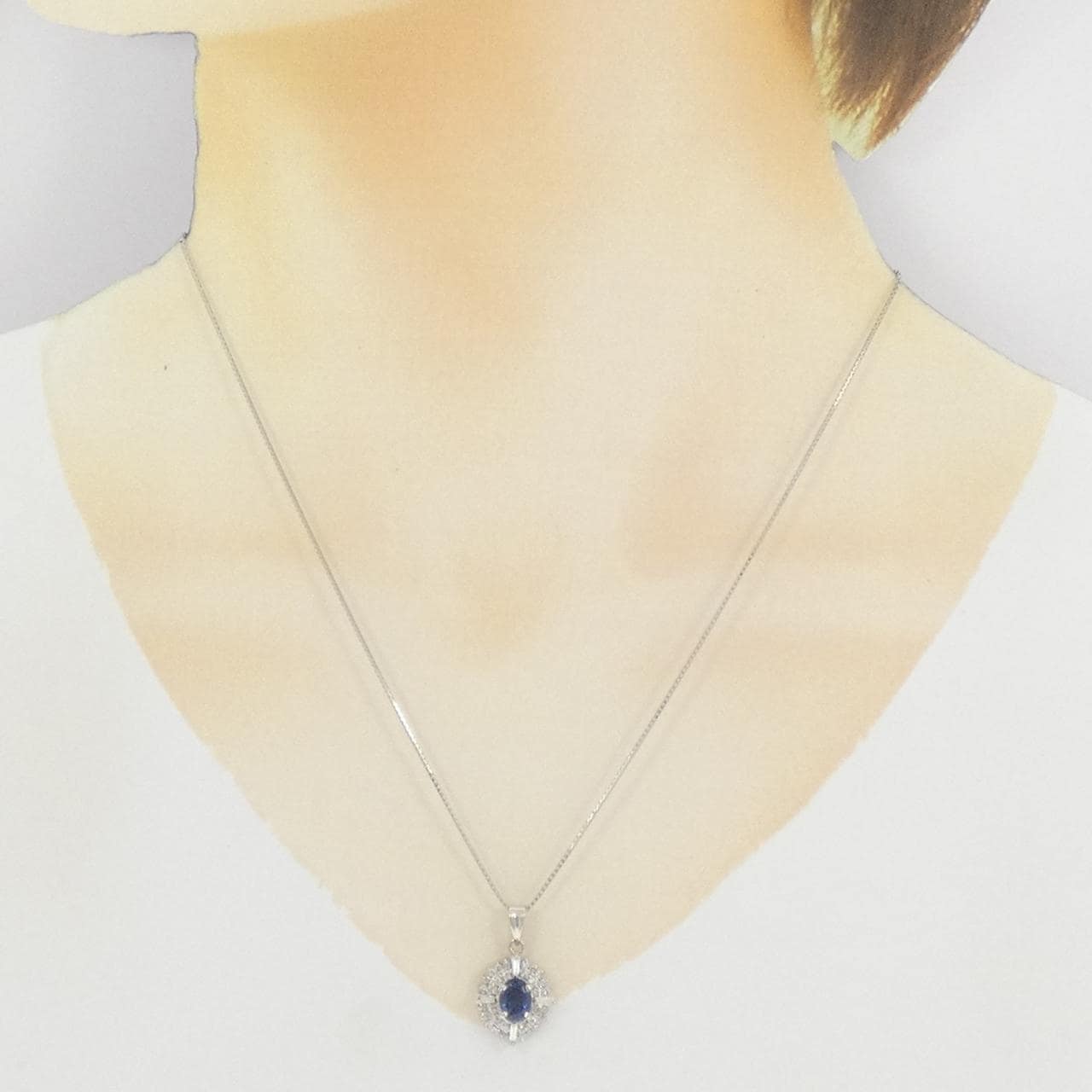PT900/PT850 サファイヤ ネックレス 1.06CT
