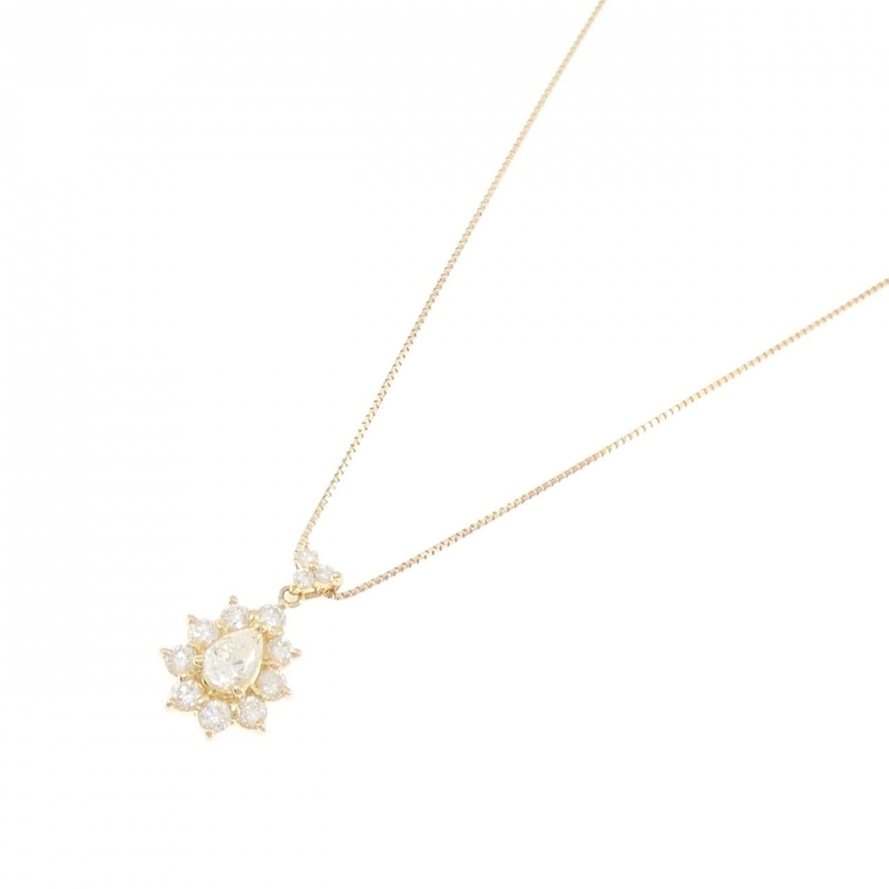 K18YG ダイヤモンド ネックレス 0.488CT