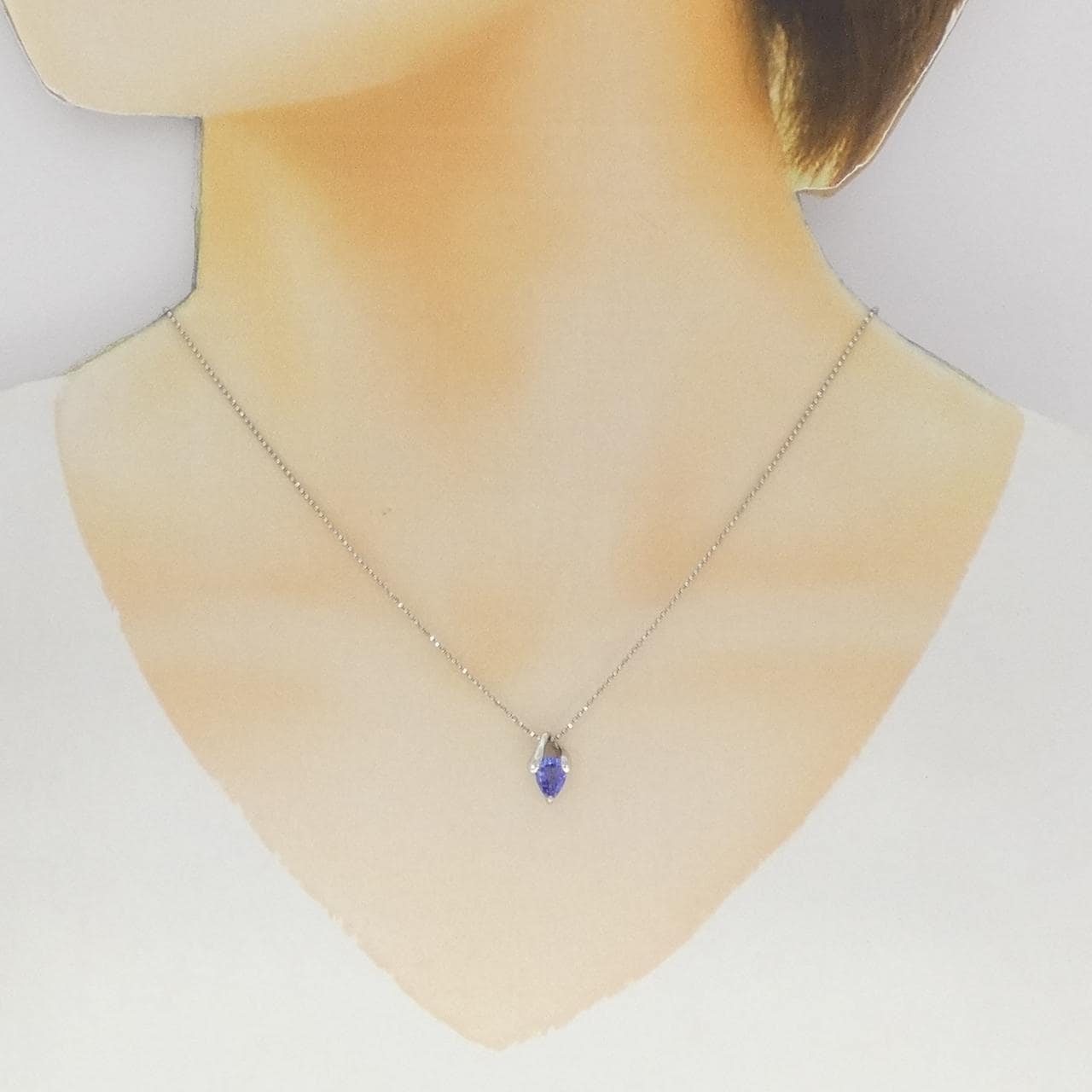 PT900/PT850 タンザナイト ネックレス