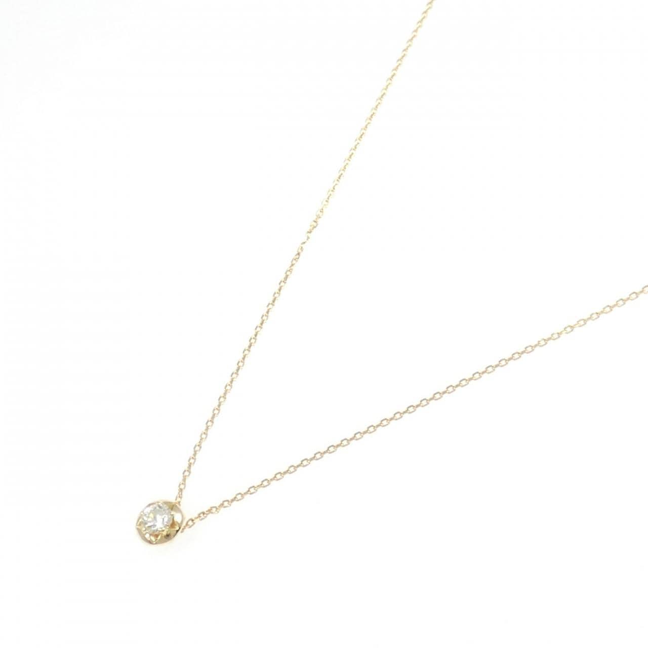 K18YG ダイヤモンド ネックレス 0.137CT