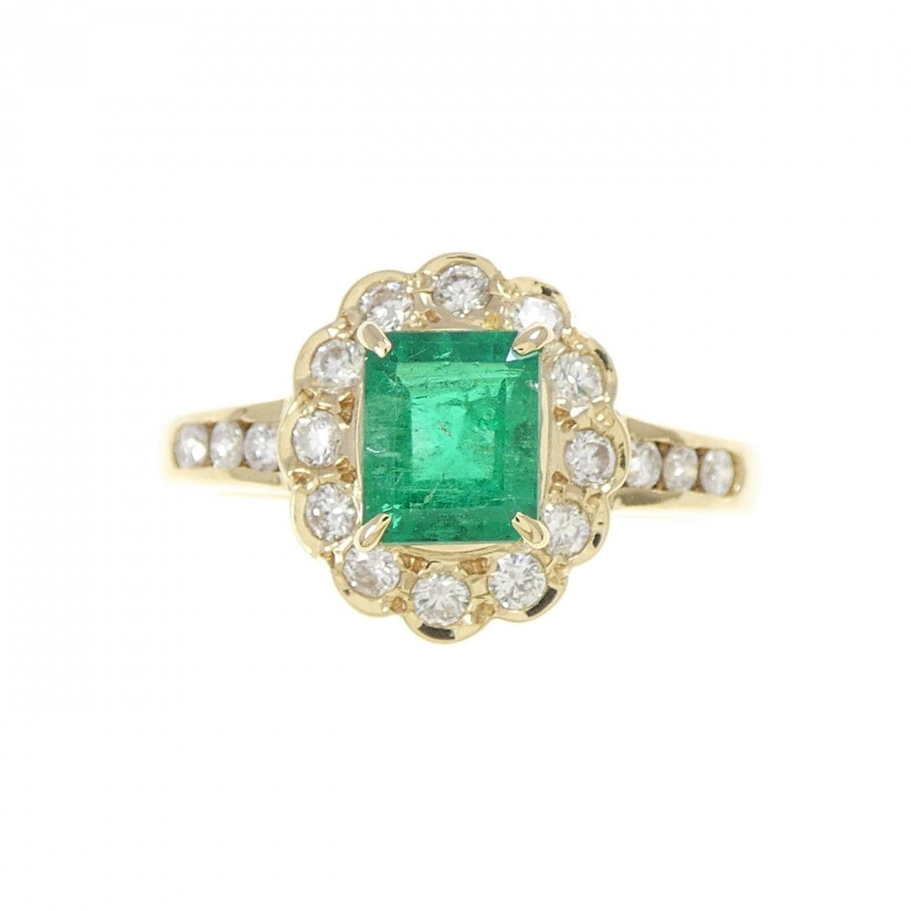 K18YG エメラルド リング 0.51CT