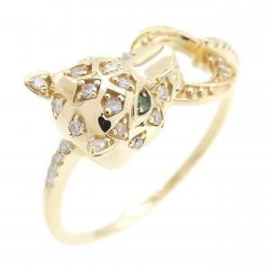 K18YG グリーンガーネット リング 0.02CT
