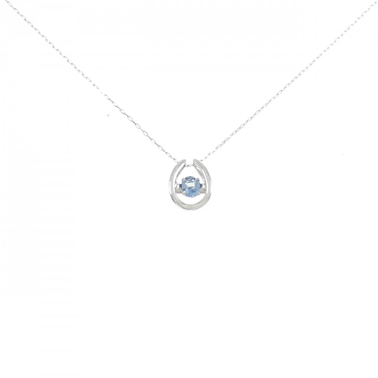 PT900/PT850海蓝宝项链 0.15CT