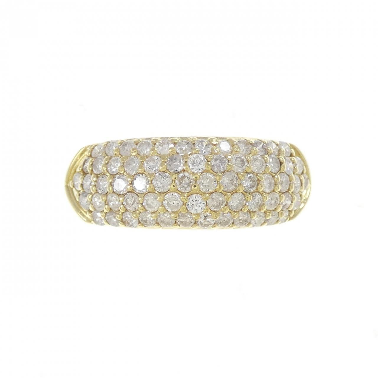 K18YG パヴェ ダイヤモンド リング 1.00CT