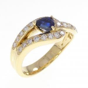 750YG サファイヤ リング 0.53CT
