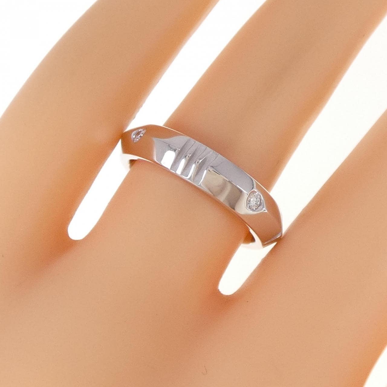 TIFFANY atlas X 封閉式窄戒指 0.10CT