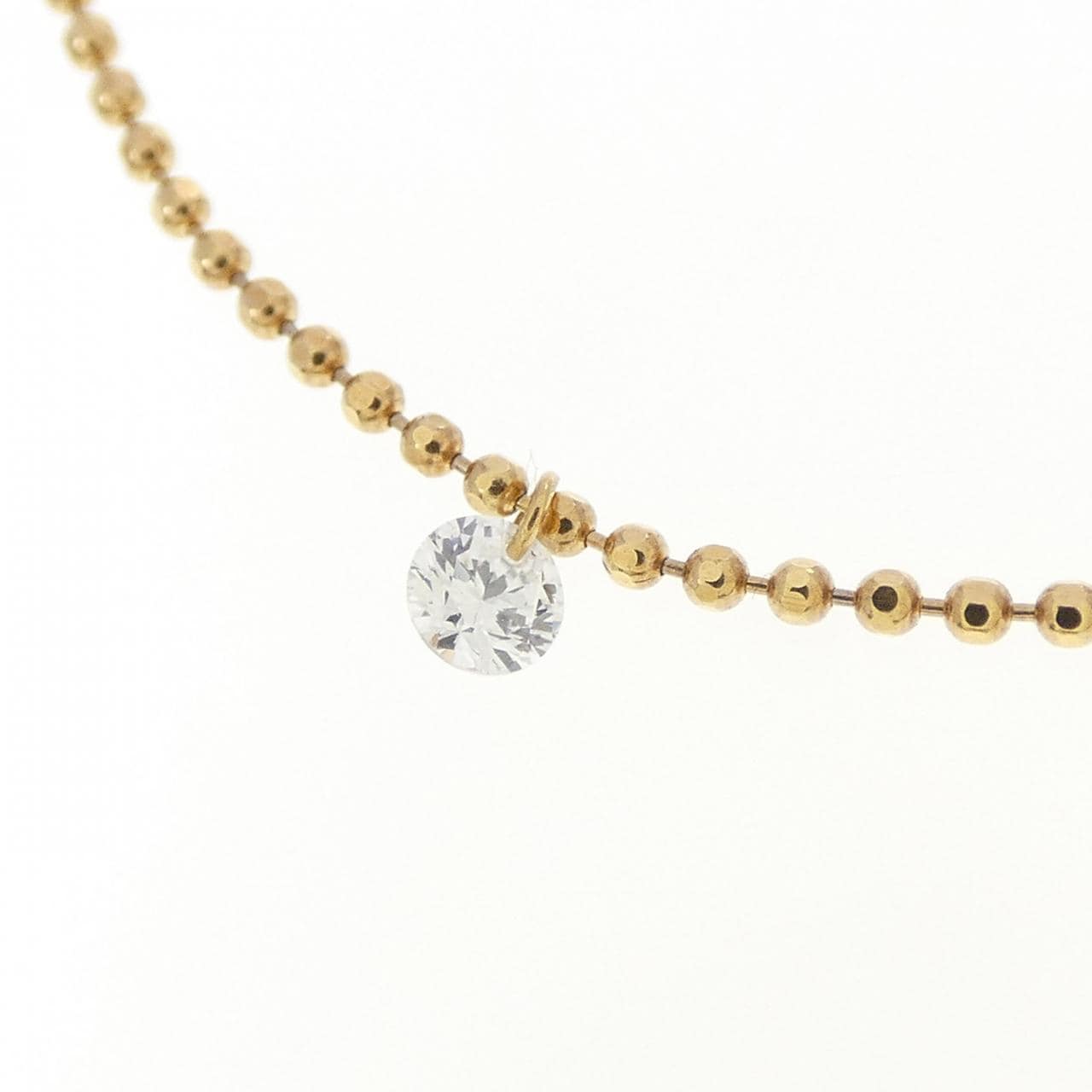 K18YG ダイヤモンド ネックレス 0.35CT