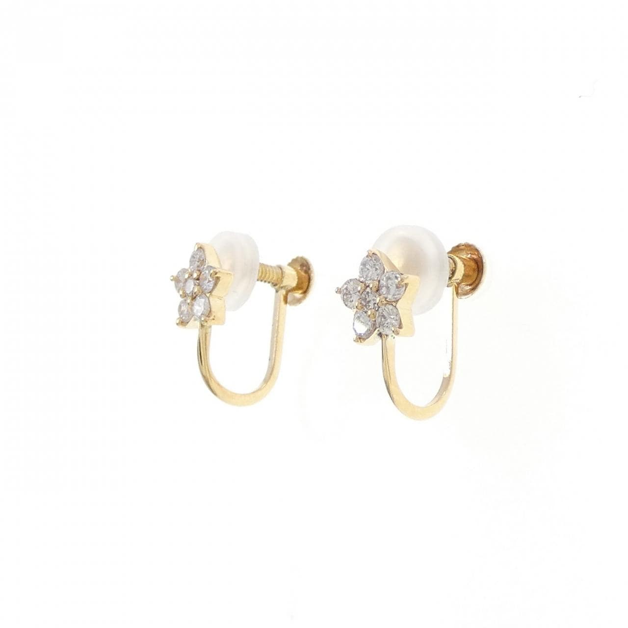 K18YG ダイヤモンド イヤリング 0.22CT