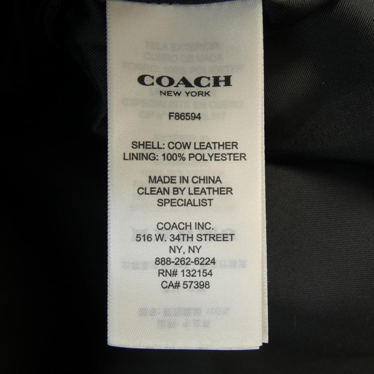 コーチ COACH レザージャケット