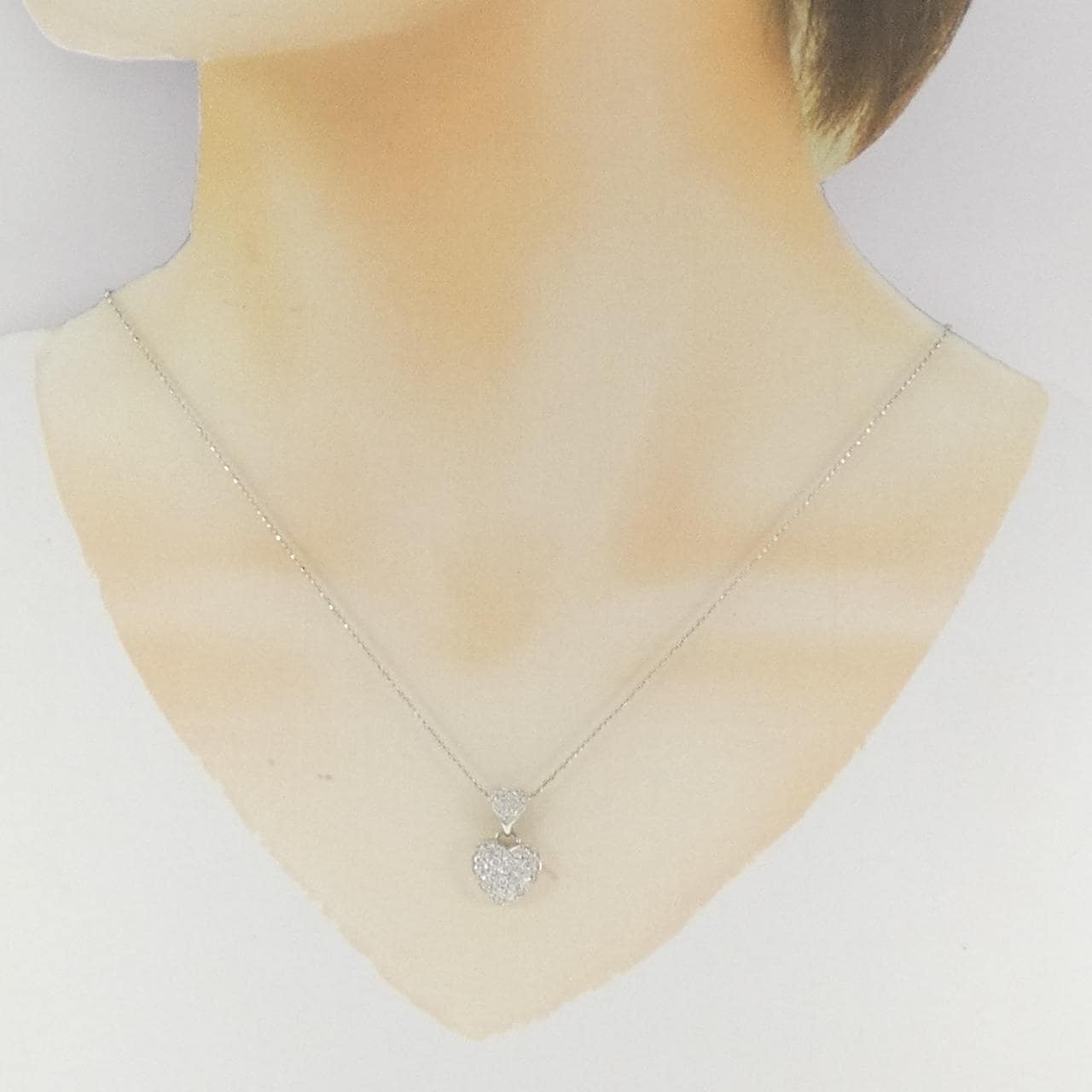 PT900/PT850 Heart Diamond Necklace 0.75CT