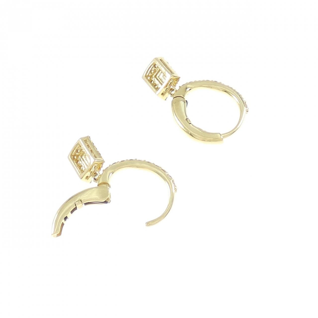 【新品】K18YG ダイヤモンド ピアス 0.50CT