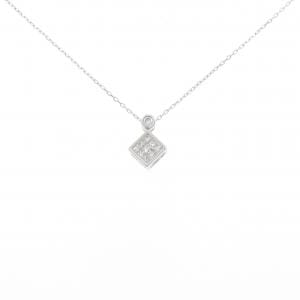 K18WG ダイヤモンド ネックレス 0.10CT