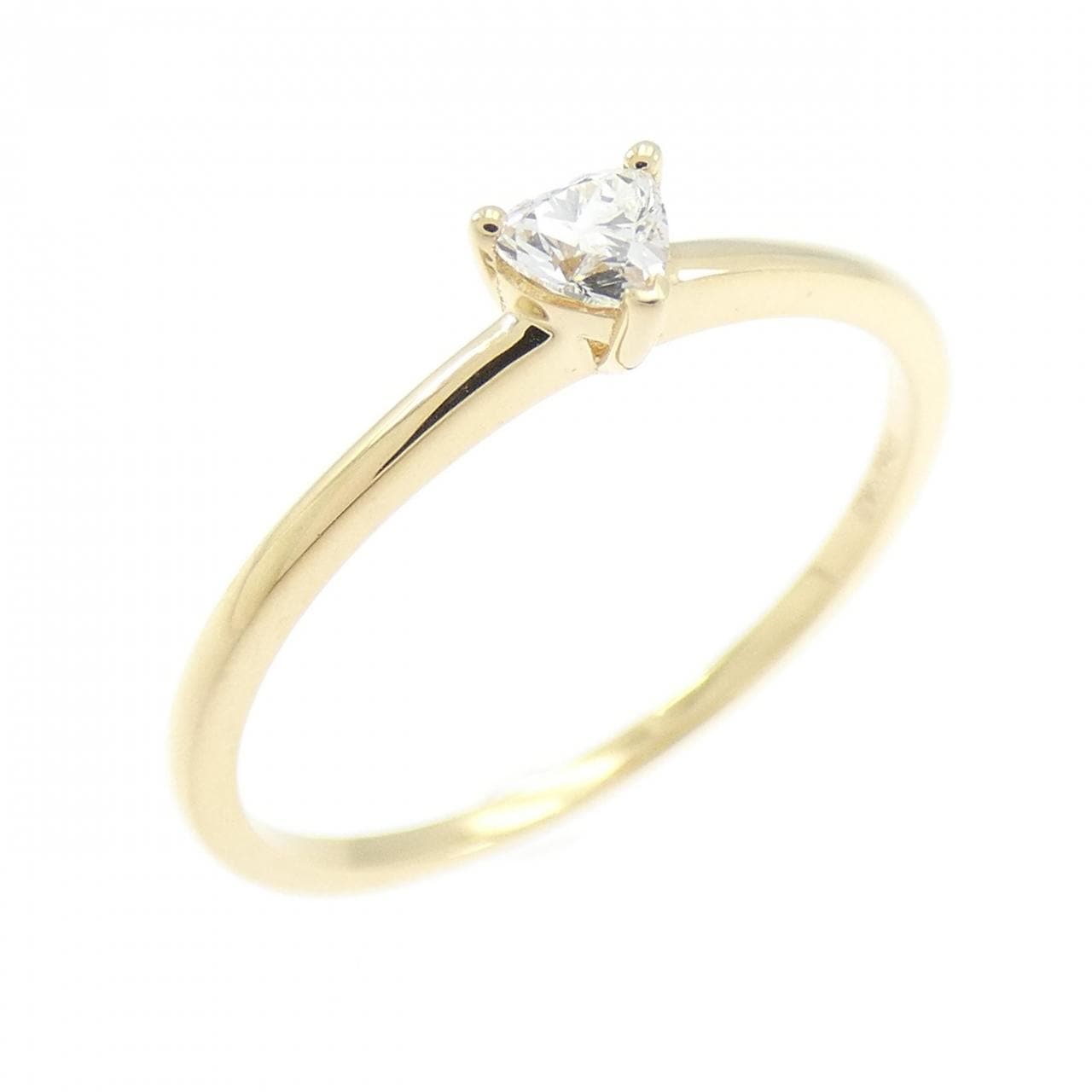 750YG ハート ダイヤモンド リング 0.09CT