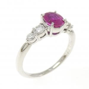 PT900 ルビー リング 0.73CT