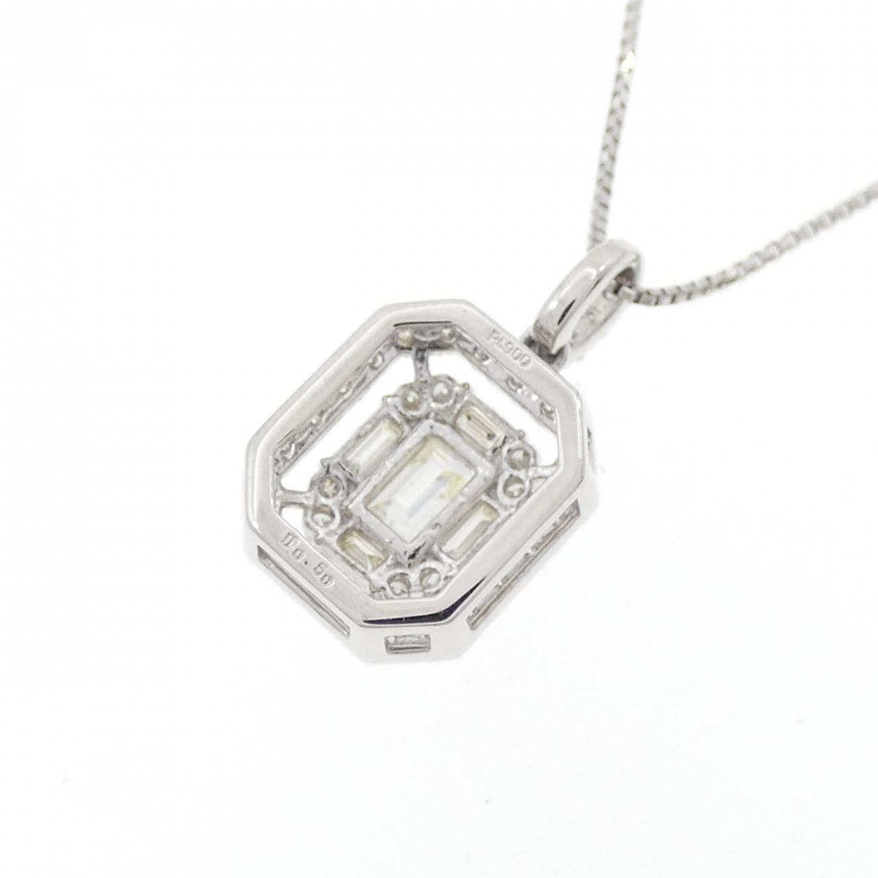 [新品] PT900/PT850钻石项链 0.50CT