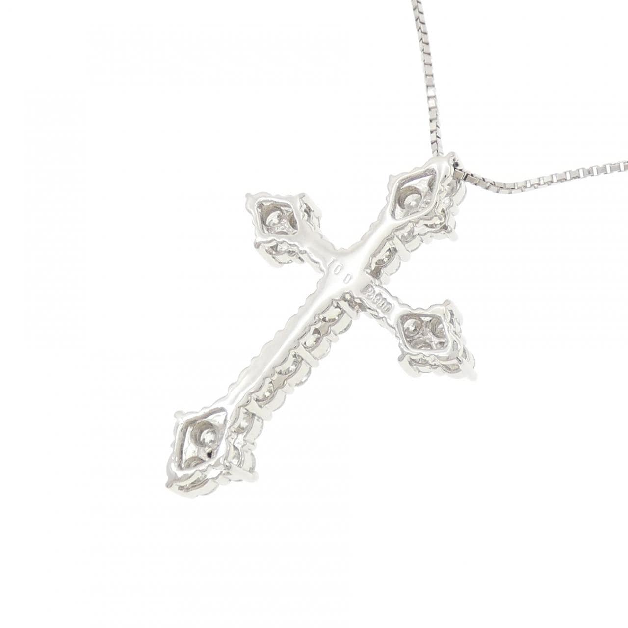 PT900/PT850 クロス ダイヤモンド ネックレス 1.00CT