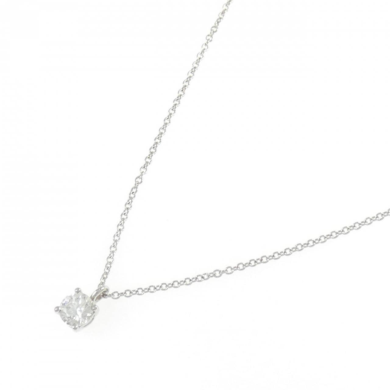 ティファニー ソリティア ネックレス 0.34CT J VS2 3EXT