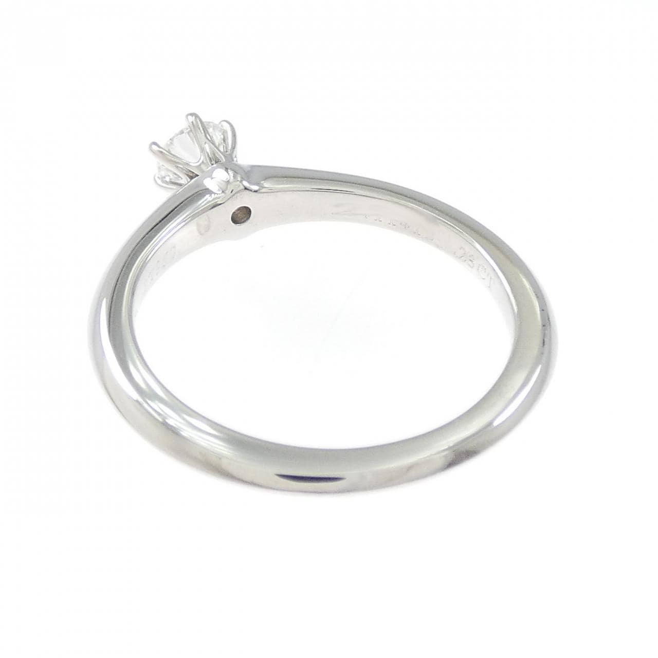 ティファニー クラシックソリティア リング 0.23CT F VS1 3EXT