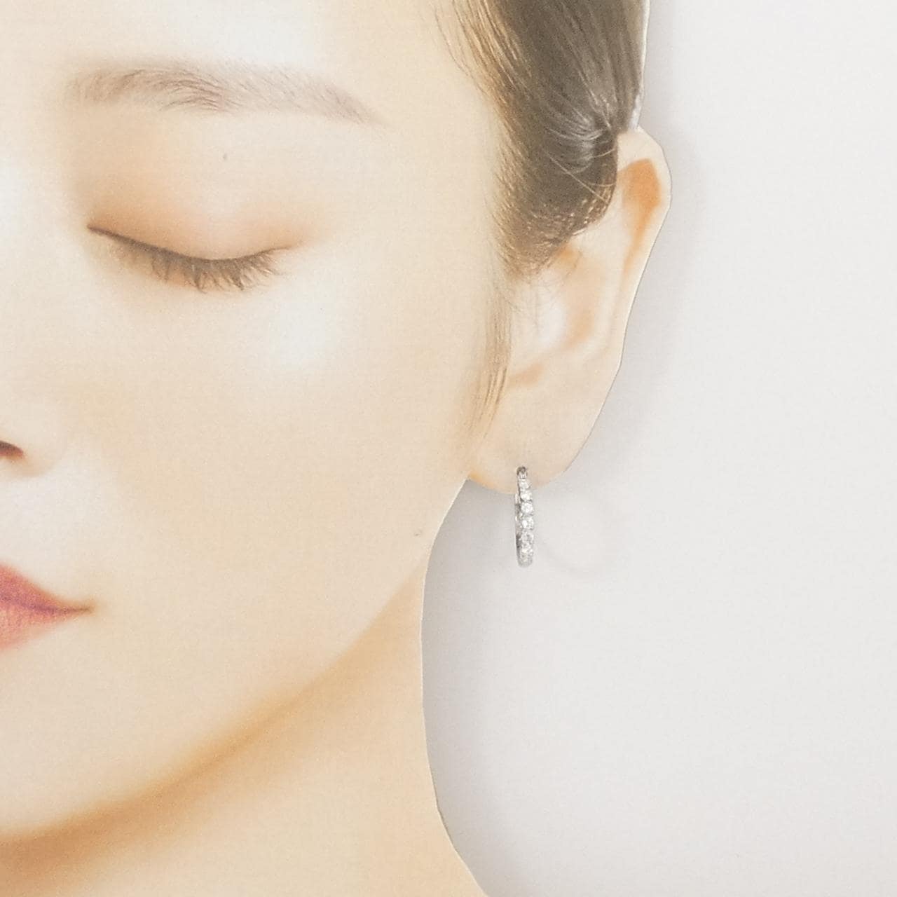 PT900 ダイヤモンド ピアス 0.58CT