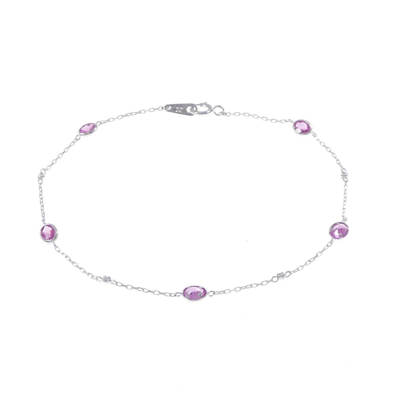 K18WG サファイヤ ブレスレット 0.98CT