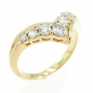 K18YG ダイヤモンド リング 0.50CT