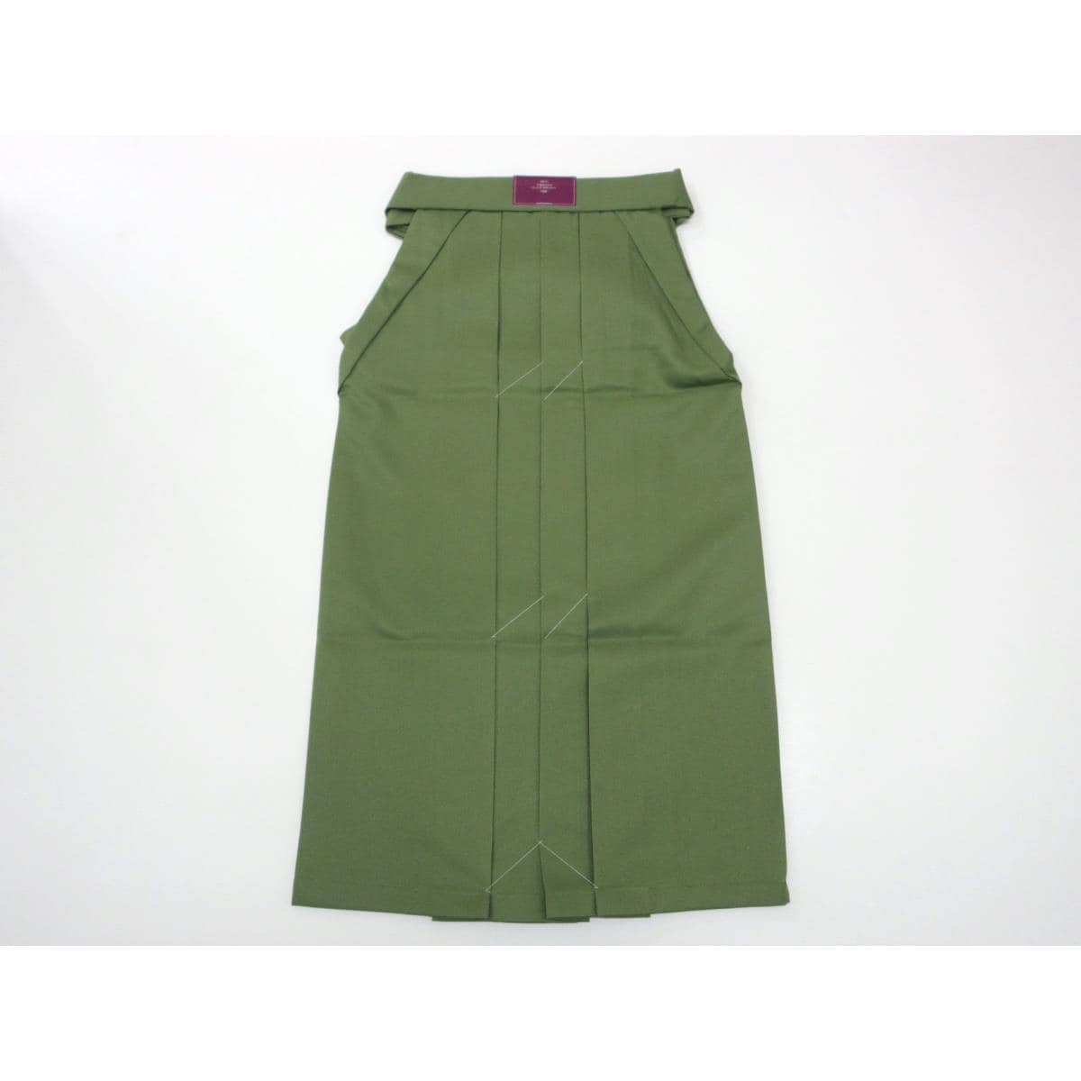 【新品】女袴　無地　Ｓサイズ　紐下８７ｃｍ　抹茶色